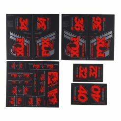 FOX RACING SHOX Kit Stickers Heritage Decal For Forks And Shocks Red (803-01-333) Email To A Friend Share Facebook Share On Twitter